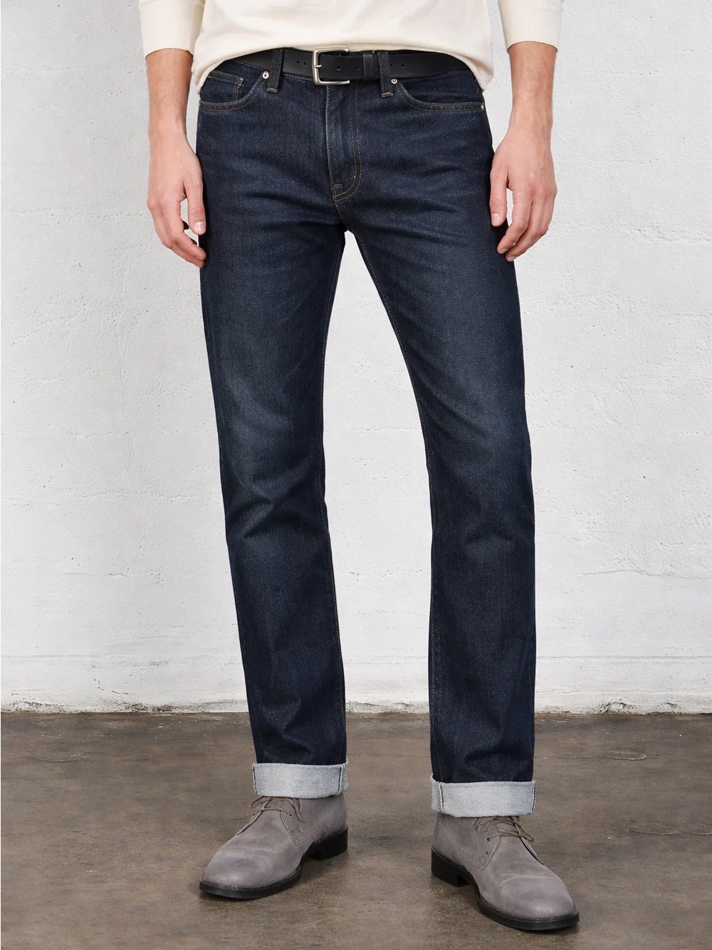 Fidelity Men’s Jimmy Slim Straight Selvedge Denim Oxford Rinse Jeans Size 29